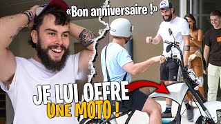 J'offre une Moto à Bouzi pour son Anniversaire ! (il est choqué)