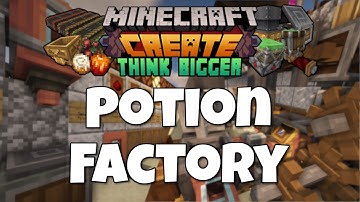 Minecraft Create Mod Potion Factory! (w/ Blockous)