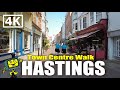 Hastings uk  hastings town centre  old town walking tour 4k