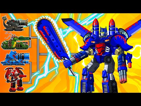 Transformers Tank : Optimus Prime Saw Blade VS Robot Choo Choo Charles | Arena Tank Cartoon