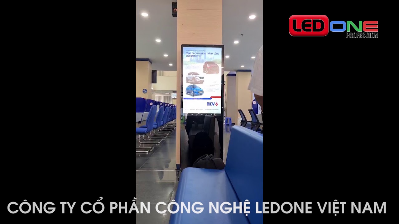 Lắp đặt màn hình quảng cáo LCD 43 inch cho BIDV (chi nhánh Tây Ninh)  