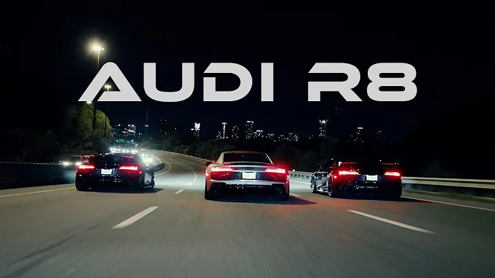 3 Audi R8 Takeover Downtown Toronto | 4K
