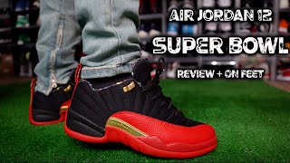 Air Jordan 12 Low Super Bowl Review & On Feet + Flu Game 12 Comparison 