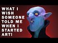 What I wish someone told me when I was starting art! (Painting over a Zbrush Sculpt)