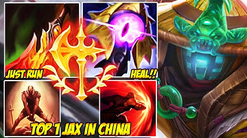WILD RIFT CHINA TOP 1 JAX - HE HIT ONE ITEM AND WENT FULL RAID BOSS