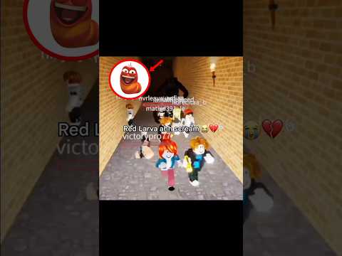 Red Larva ahh scream #roblox #memes #shorts