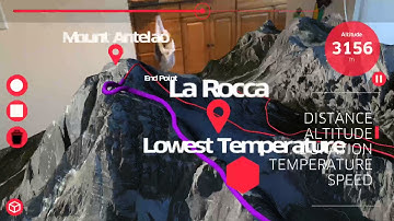Mountain Hiking visualization with ARKit and Mapbox