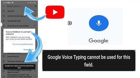 Fix Google Voice Typing Cannot be used for this field problem solve Technical Zia khan