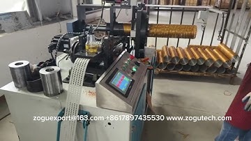 perforated round hole spiral filter tube making machine