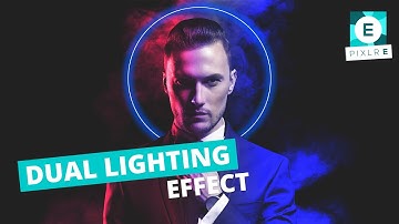 How to create dual lighting effect | Pixlr E