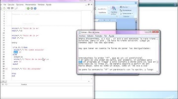 Tutorial Fortran 77 - Nivel Básico -Tema 2- Parte 1 (Discernir entre 2 soluciones)