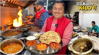 India ka Most Unique Dhaba | यहाँ Plate नही Kilo Milega Food 😍 Street Food India