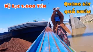#1002 Chở 1.600 Tấn Quặng Sắt Gần Như Hết Tải Ở Campuchia, Lần Đầu Tiên Kỷ Lục Chở Hàng Tải Nặng.