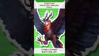 Exposed D&D 5e Peryton Challenge Rating #Shorts