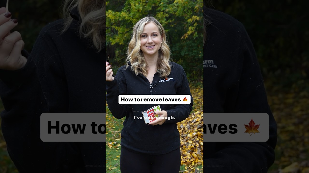 How to remove leaves 🍁 with 