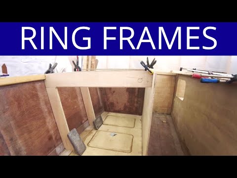 S2E48 Building and Installing Ring Frames || Filleting || Fiberglassing || Wave Rover 650