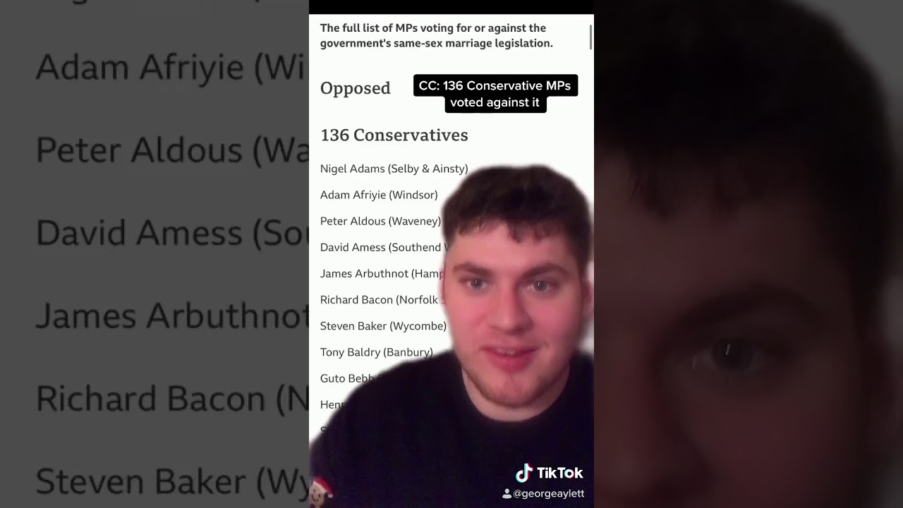 Never forget that more Conservative MPs voted against same-sex marriage than voted for it