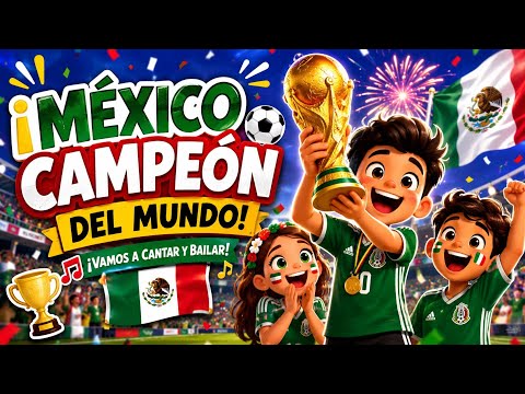 🏆🇲🇽 ¡México Campeón del Mundo! | Canción Infantil Divertida para Niños 🎵⚽