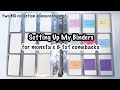 setting up my binders for mx & txt comebacks | adding new collections??