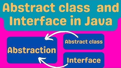 Abstract class and Interface in Java