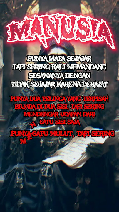 Story WA Gothic Black Metal Indonesia Air Mata Dunia