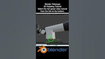 Blender Telescope 3D Modeling Tutorial #blender #telescope #tutorial #3dmodeling #workflow