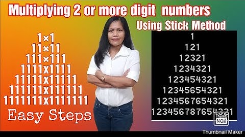 Tricks in multiplying  2 or more digit numbers  in seconds| Pyramid Pattern|Stick Method