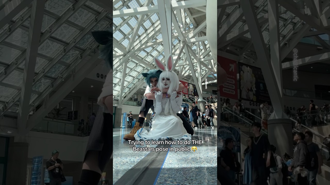 Beastars in public? #cosplay #anime #beastars #furry #makeup #cosplayer #cosplaycostume #animeexpo