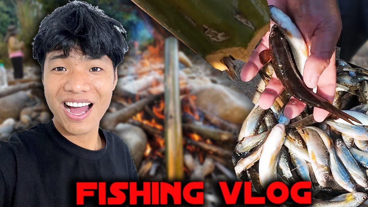 one day fishing and hiking at paso river ,pake kessang district AP