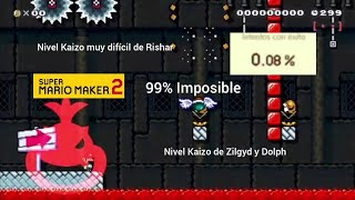 Niveles Kaizo de Rishar21, Dolph y Zilgyd - 99% Imposibles #41 SMM2 Switch.