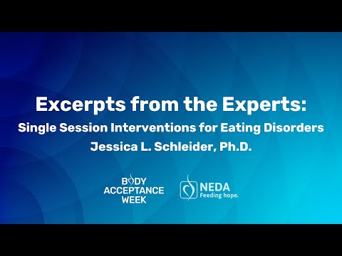 Single Session Interventions for Eating Disorders