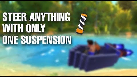 How to make Suspension Glitch Steering (Scrap Mechanic)
