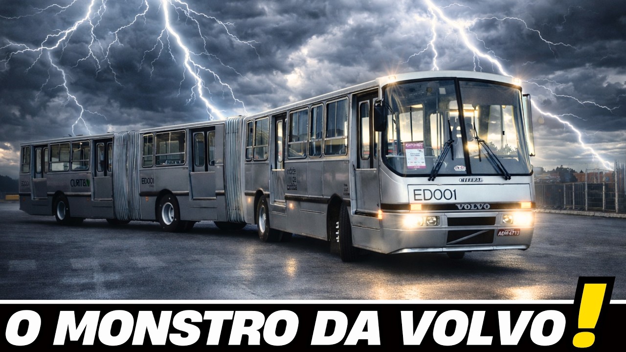 The 1st Bi-articulated Bus in Brazil | Ciferal Mega Bus Volvo B58