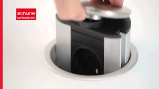 EVOline PowerPort versenkbare Steckdose für Einbau in die Arbeitsplatte... im kuechenkonsum