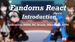 Fandoms React Introduction (again)//1.4x speed//Spider-verse//MZDS//DC//Arcane//Marauders//AFTG