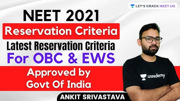 NEET 2021 Reservation Criteria | Latest Reservation Criteria For OBC & EWS Approved by Govt Of India
