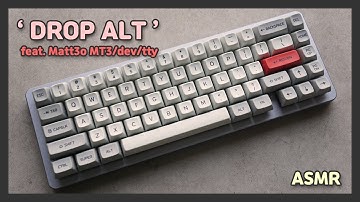 [ASMR] 풀알루미늄 DIY KIT 커스텀 키보드 갈축 DROP ALT Keyboard typing sound