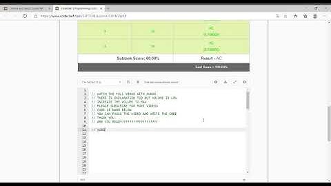 Chefina and Swaps | Codechef long challenge September 2020 | C++ Solutions | Codechef September Long