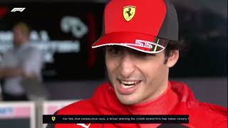 Carlos Sainz Post-Race Interview - F1 British Grand Prix 2022