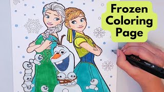 ❄️ Frozen 2 Magic! Elsa, Anna, Olaf & Snow Babies Coloring | Fun Art Playtime 🎨