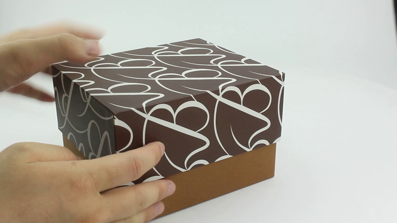 Customized Small Gift Paper Lid and base box Lid and base box YouTube