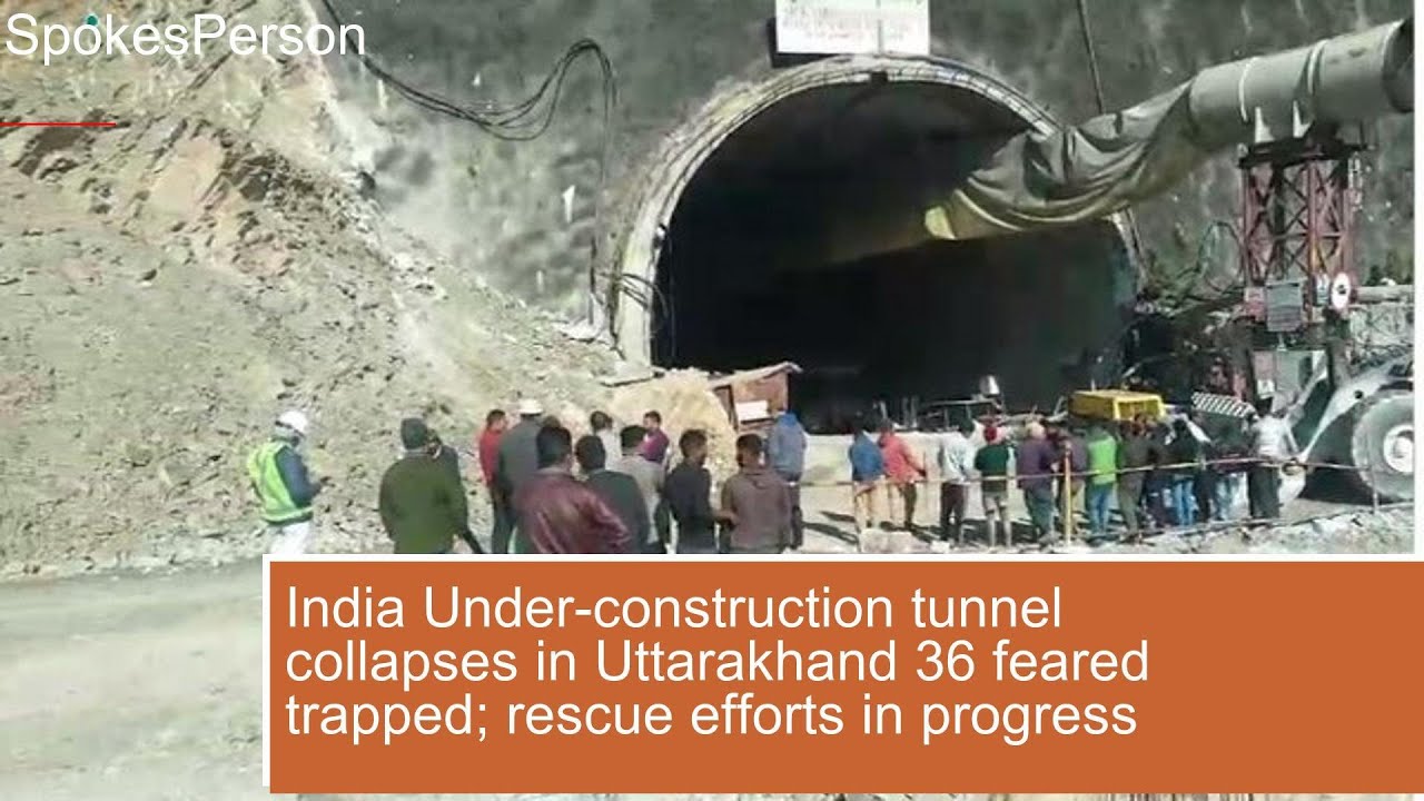 India Under construction tunnel collapses in Uttarakhand, 36 feared trapped rescue efforts in p