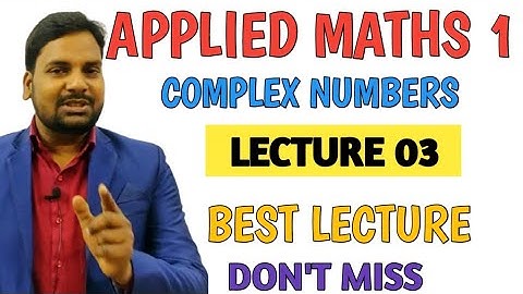 Polar Representation Of Complex Numbers|Up Polytechnic Applied Maths 1|Complex Numbers