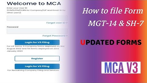 MCA V-3 || How to File MGT-14 & SH-7 IN MCA V-3 || What is the use of Form MGT-14 and SH-7 ||