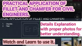 Practical application of fillet and chamfer commands in AutoCAD|How to use fillet and chamfer in CAD screenshot 5