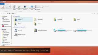 Hide library Folders from My Computer on Windows 8.1