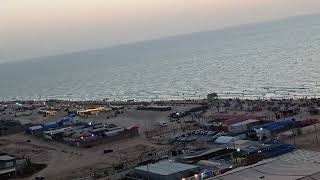 the beauty of Gaza beach at sunsetجمال شاطيء غزة وقت الغروب