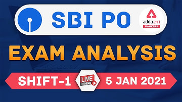 SBI PO Prelims Exam Analysis (Shift 1, 5 January 2021) | SBI PO Asked Questions & Expected Cut Off