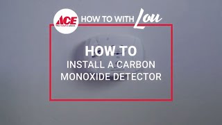 How To Install A Carbon Monoxide Detector - Ace Hardware