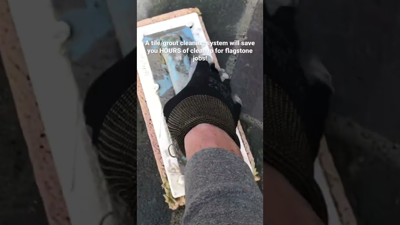 Cleaning grout residue off of stone! The EASY way with a tile/grout cleaning system.